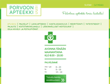 Tablet Screenshot of porvoonuusiapteekki.fi